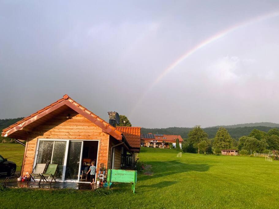 Polanka Beskid Niski Cute Cabin With Spectacular Views Hanczowa Kültér fotó
