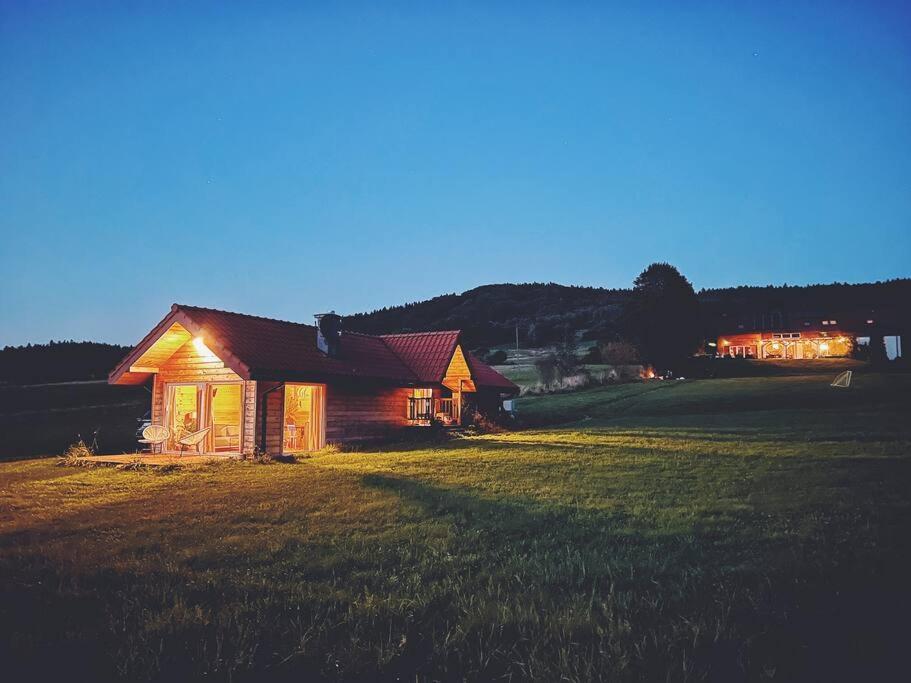 Polanka Beskid Niski Cute Cabin With Spectacular Views Hanczowa Kültér fotó