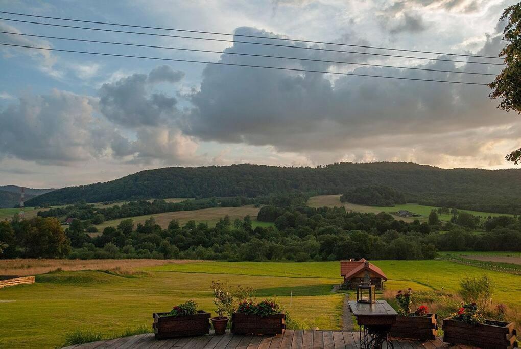 Polanka Beskid Niski Cute Cabin With Spectacular Views Hanczowa Kültér fotó