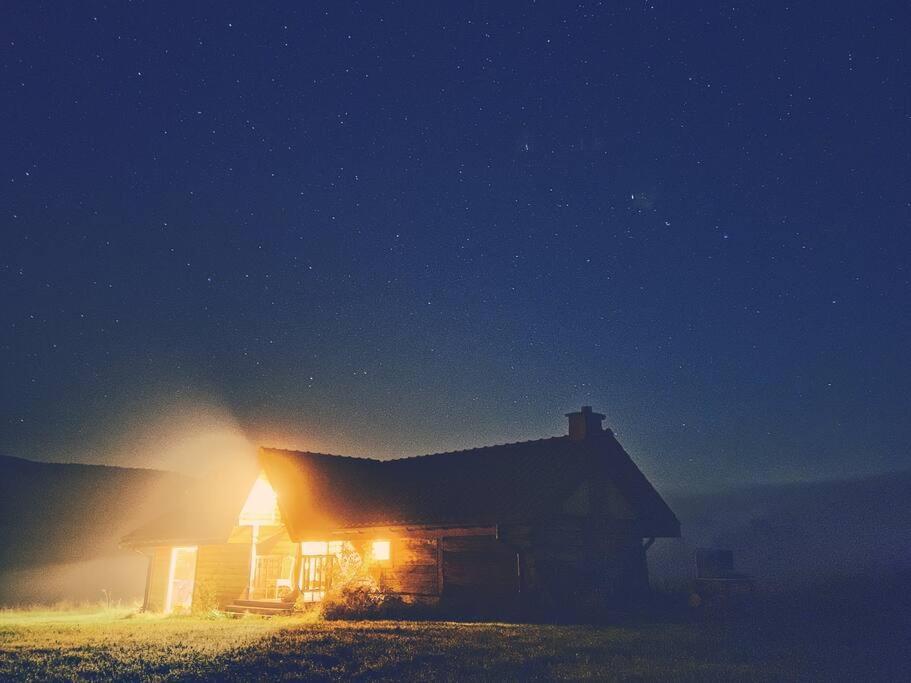 Polanka Beskid Niski Cute Cabin With Spectacular Views Hanczowa Kültér fotó