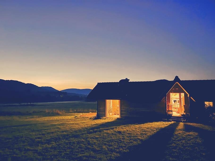 Polanka Beskid Niski Cute Cabin With Spectacular Views Hanczowa Kültér fotó
