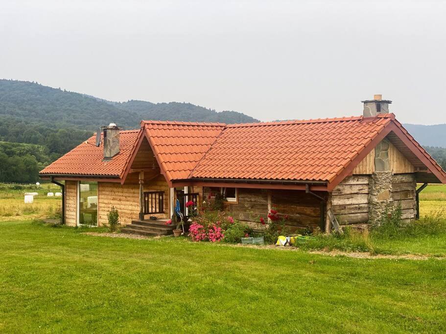 Polanka Beskid Niski Cute Cabin With Spectacular Views Hanczowa Kültér fotó