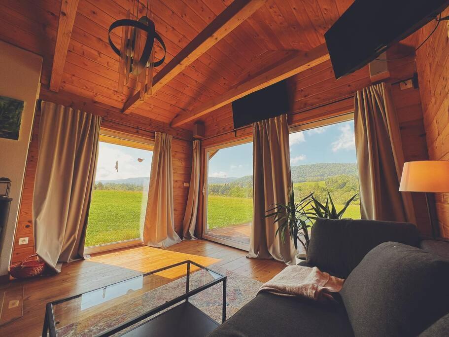 Polanka Beskid Niski Cute Cabin With Spectacular Views Hanczowa Kültér fotó